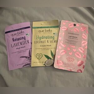 2 Face Masks & 1 Lip Mask